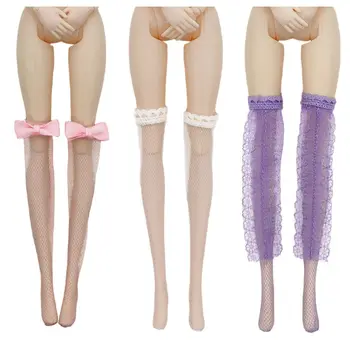 Модни дантелени чорапи с високо качество, ръчно изработени 8 стилове на Дълги леггинсов 1/6 Куклени чорапи 30 см Кукла/1/6 Кукла