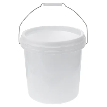Кофа 3 литра е Пластмасова кофа с капак Кръгла пластмасова кофа