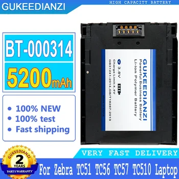GUKEEDIANZI за подмяна на лаптоп, батерия с голям капацитет, 5200 mah, BT-000314, BT-000314-01, За Zebra TC51, TC56, TC57, TC510