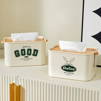 Кутия за салфетки с квадратна подем, кутия за изпомпване на хартия, тоалетна за изпомпване на хартия в хола, творчески кутия за съхранение на работния плот