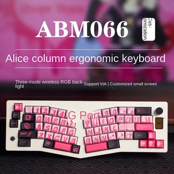 Механична клавиатура ABM066 Alice Трехрежимный, Bluetooth Жична Поддръжка на RGB чрез потребителския набор от