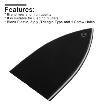 Делото прът ферма за електрически китари Черно, триъгълна вид, лесен за инсталиране, 3 слой, подходящ за електрически китари, 1 отвор