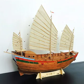 1/50 Платноходка Хуагуан Jiao № 1 Набор от модели на дървени лодки на Династията Южна Сун Китайската Древна лодка