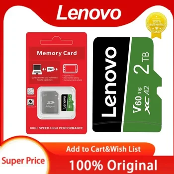 Новата Карта памет Lenovo 2TB Micro SD TF Class 10 128 GB Флаш карта памет V60 1 TB Cartao De Memoria Mini Sd карта за Nintendo Switch